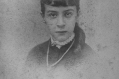 Sarah Jane Evans Inborden c 1890 BW